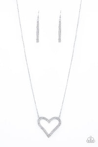 Pull Some HEART Strings Necklace__White