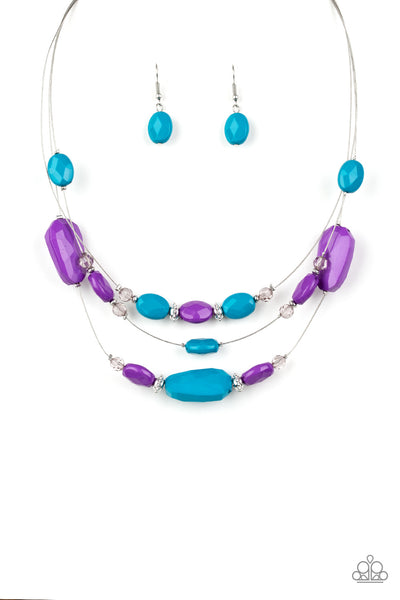 Radiant Reflections Necklace__Multi__Purple__Blue