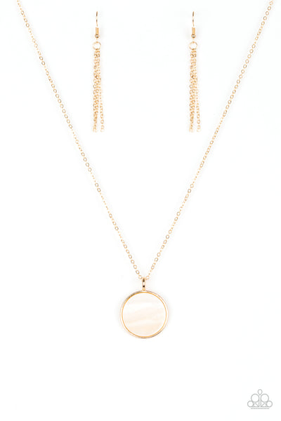 Shimmering Seashores Necklace__Gold