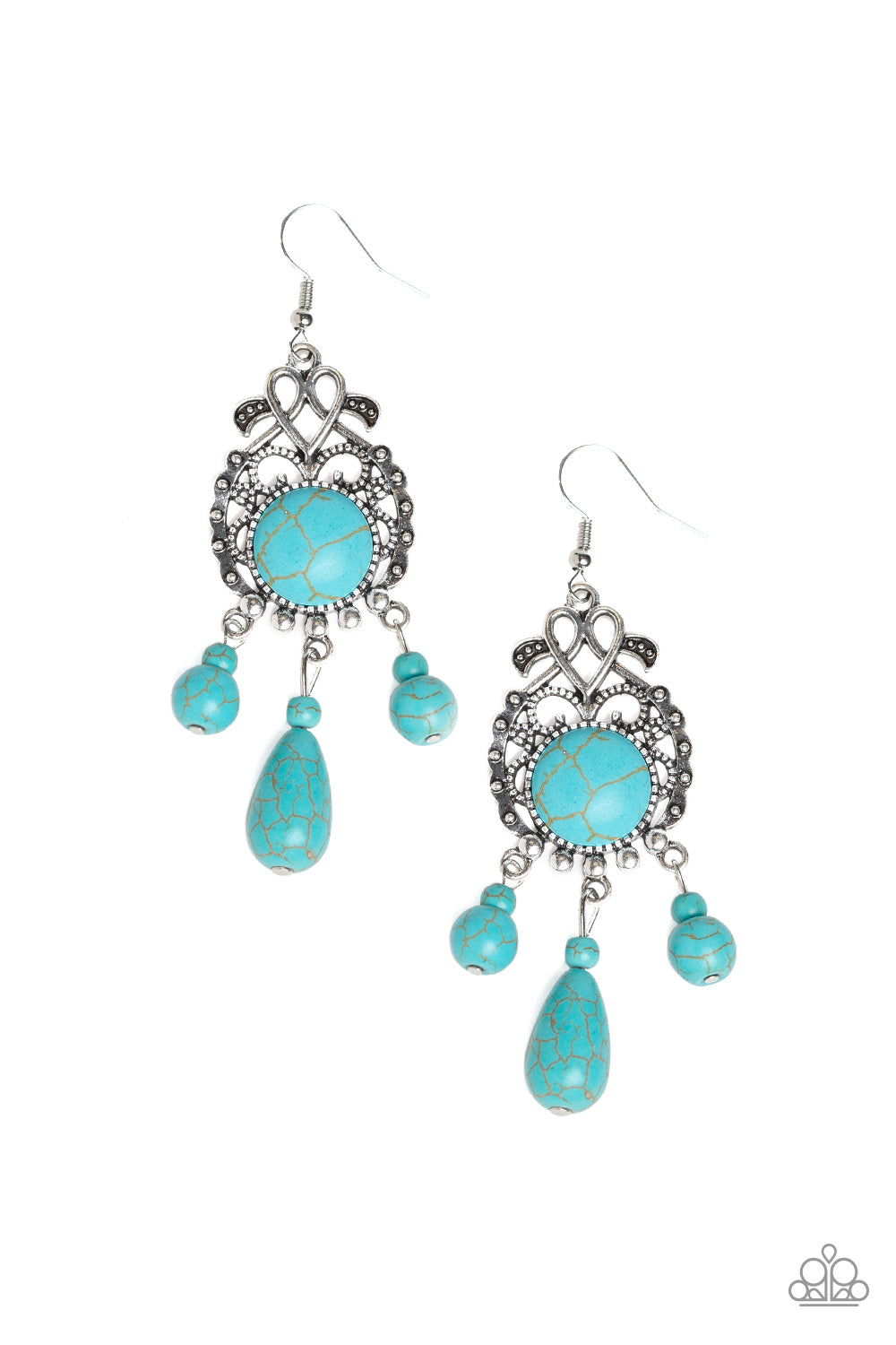 Stone Bliss Earrings__Blue