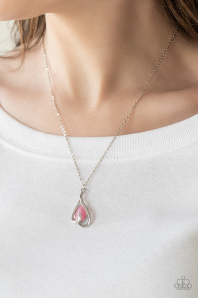 Tell Me A Love Story Necklace__Pink