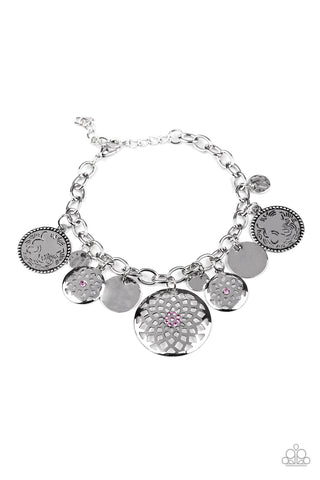 Trinket Tranquility Bracelet__Pink