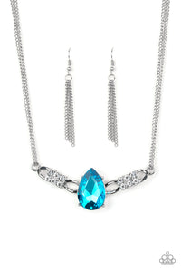Way To Make An Entrance Necklace__Blue