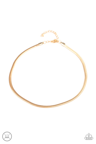 Flat Out Fierce Necklace__Gold