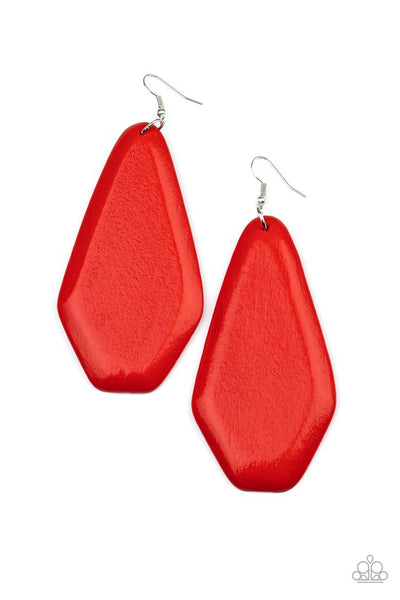 Vacation Ready Earrings__Red