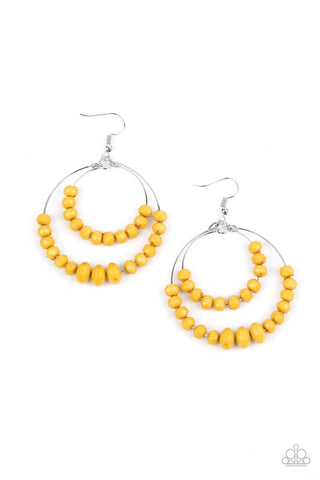 Paradise Party Earrings__Yellow