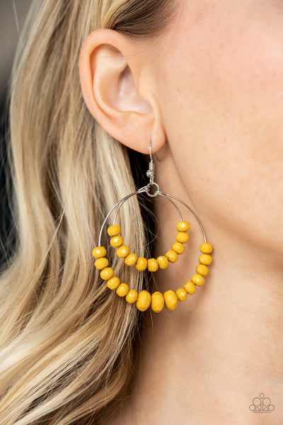 Paradise Party Earrings__Yellow