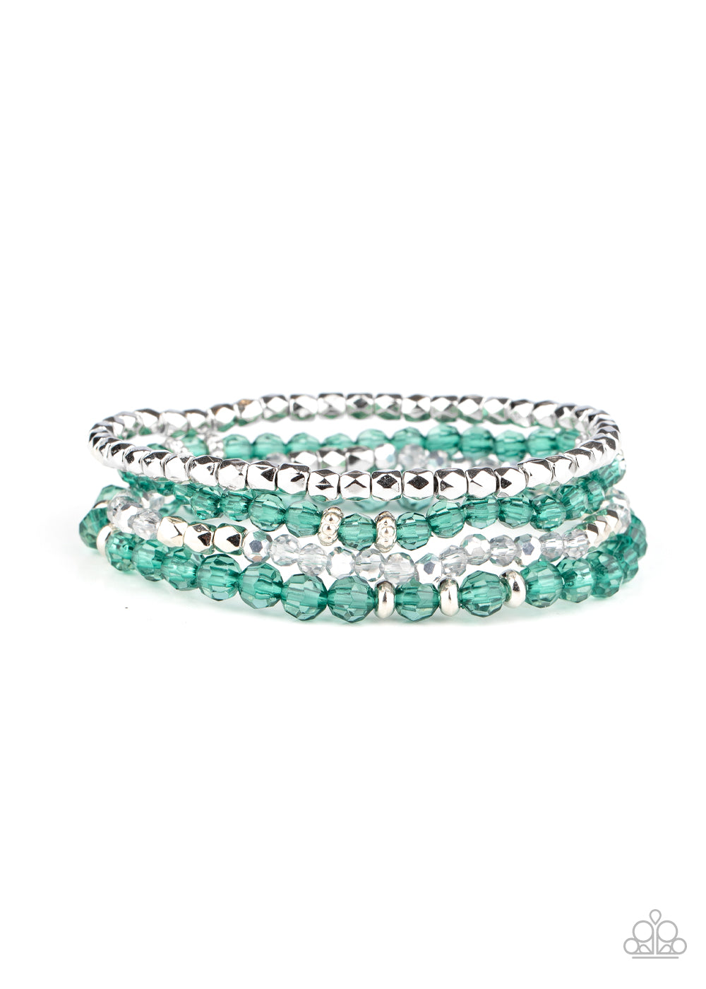 Crystal Crush Bracelet__Green