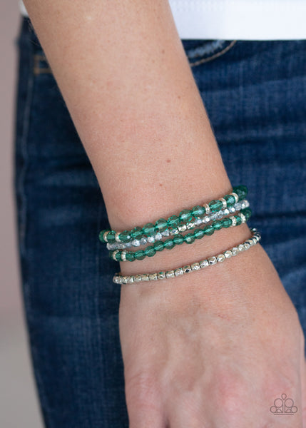 Crystal Crush Bracelet__Green