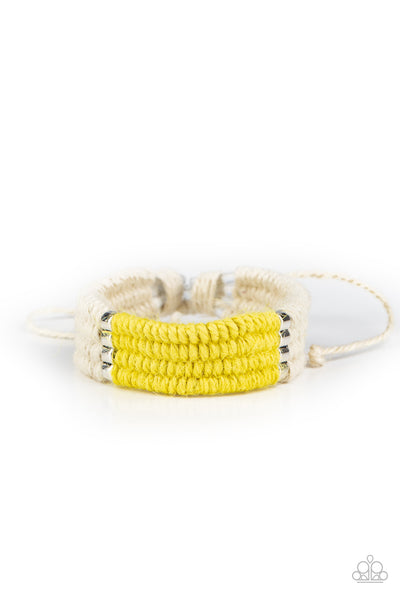 Hot Cross BUNGEE Bracelet__Yellow