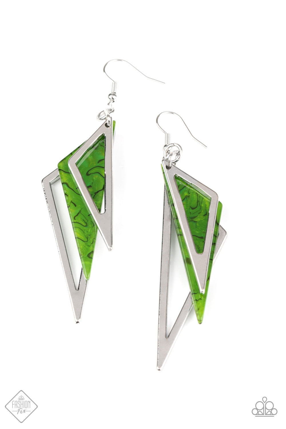 Evolutionary Edge Earring__Green