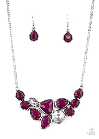 Breathtaking Brilliance Necklace__Purple