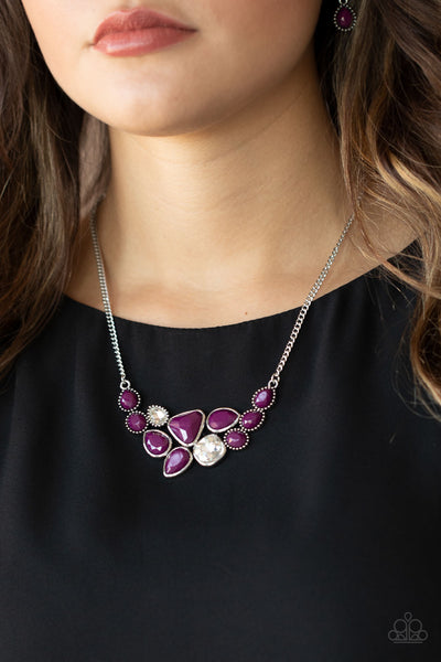 Breathtaking Brilliance Necklace__Purple