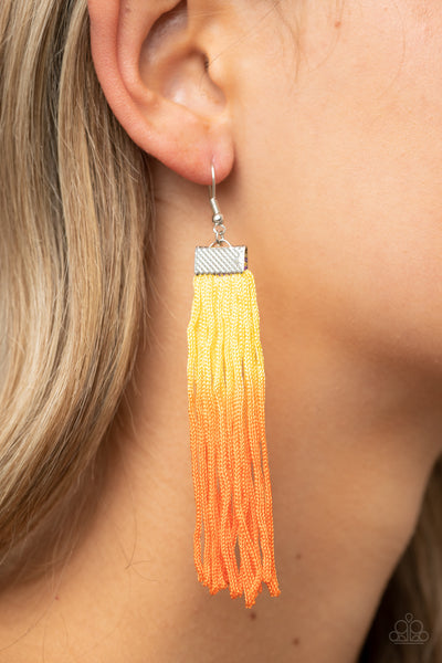 Dual Immersion Earrings__Yellow