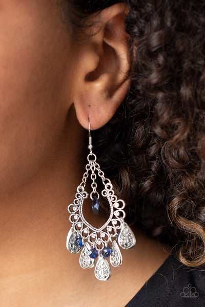 Musical Gardens Earrings__Blue