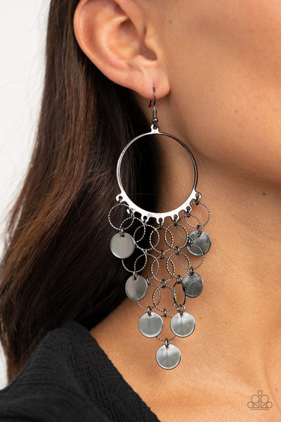 Take a CHIME Out Earrings__Black