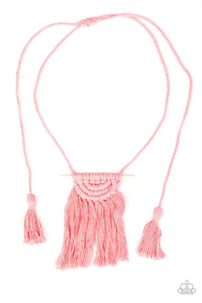 Between You and MACRAME Necklace__Pink