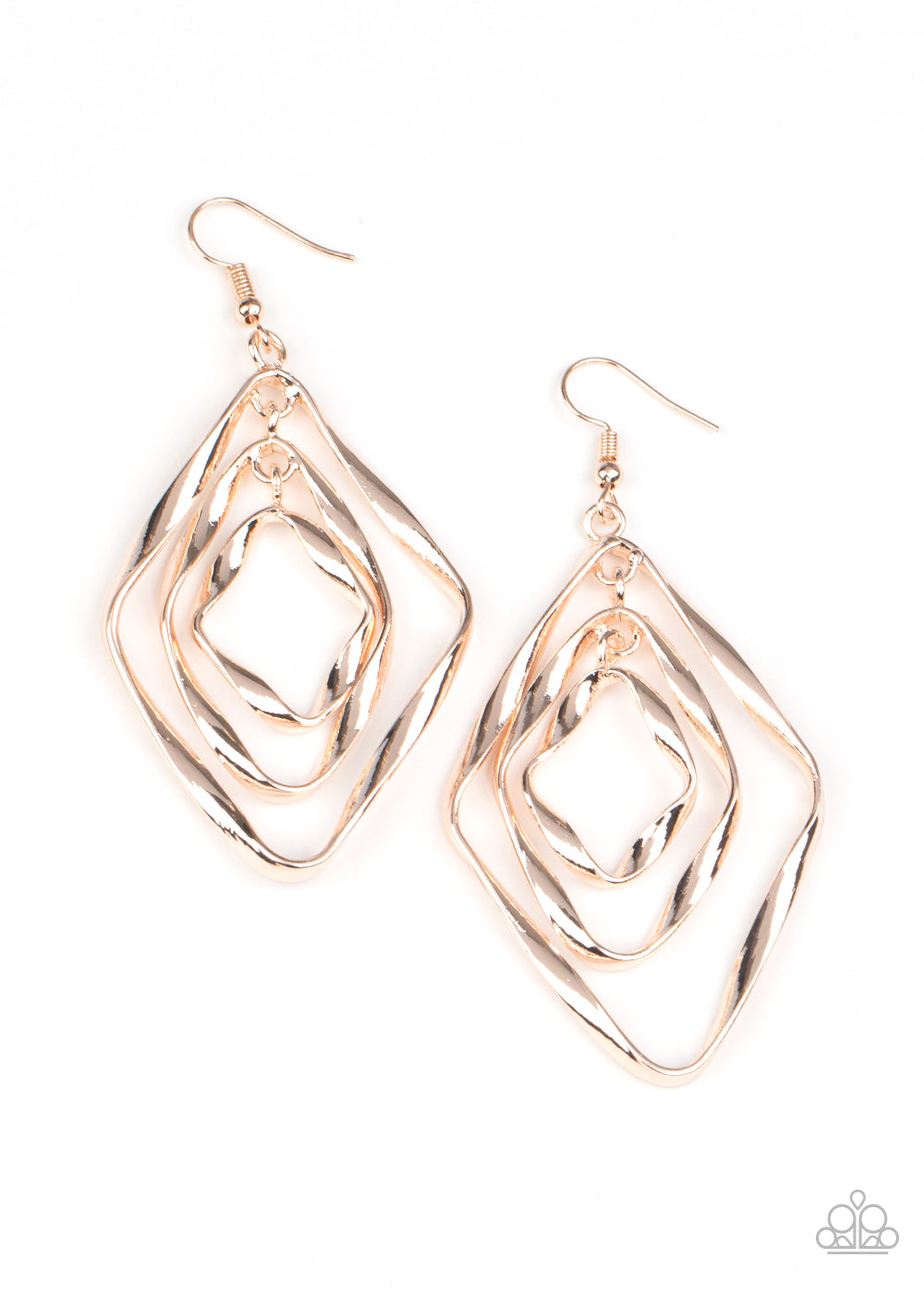 Retro Resplendence Earring__ Rose Gold