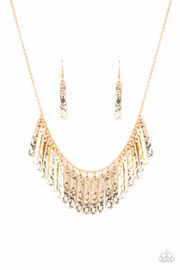 Metallic Muse Necklace__Gold