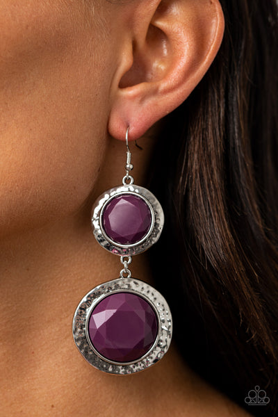 Thrift Shop Stop Earrings__Purple