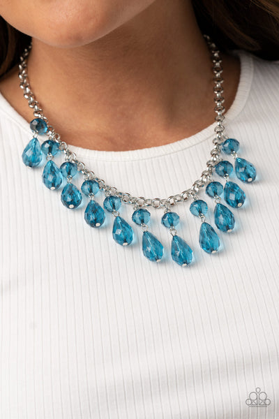 Crystal Enchantment Necklace__Blue