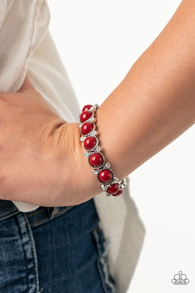 Flamboyantly Fruity Bracelet__Red