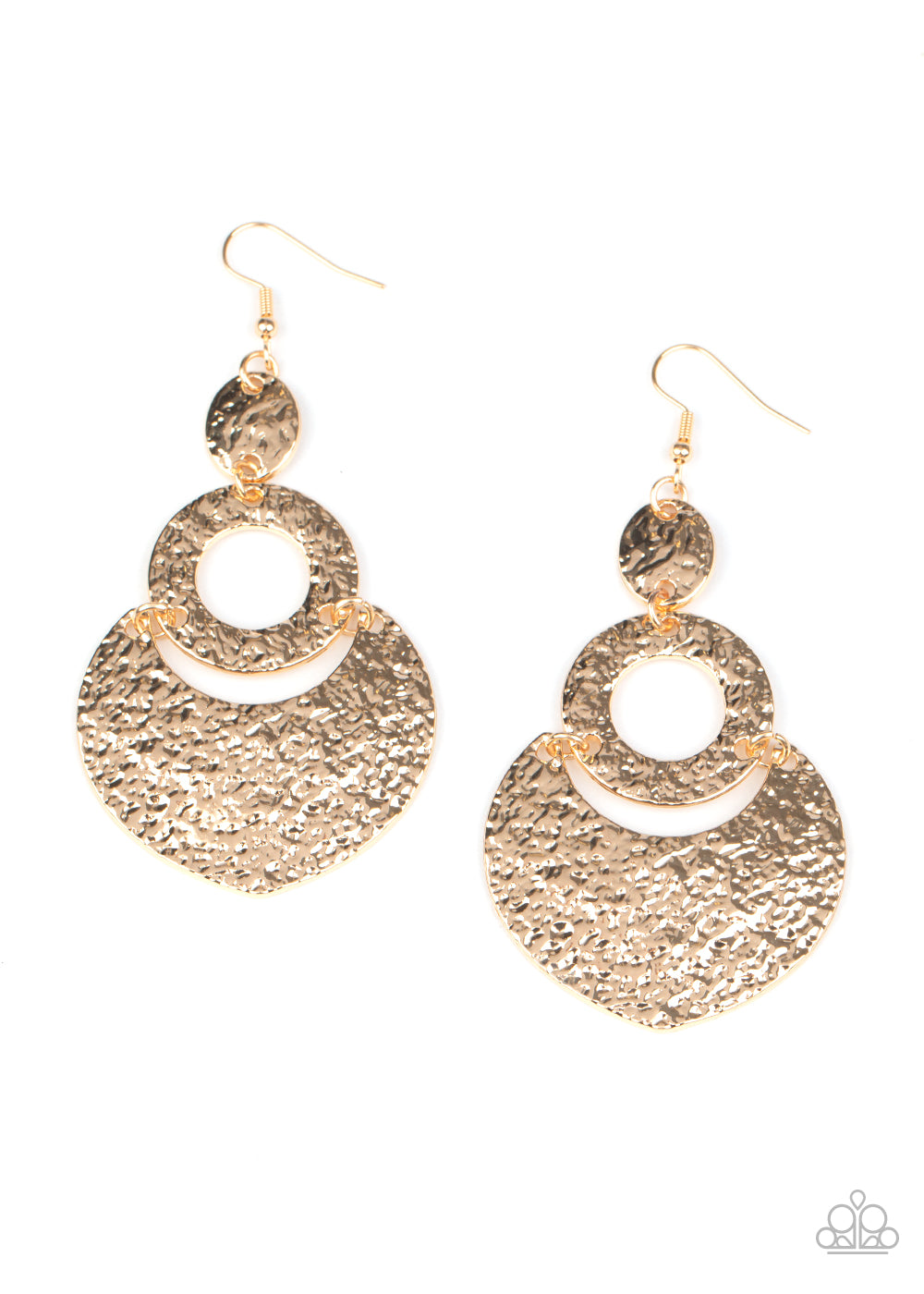 Shimmer Suite Earrings__Gold