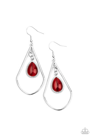 Ethereal Elegance Earrings__Red