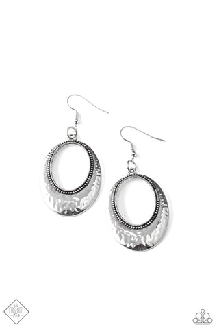 Tempest Texture Earring__Silver