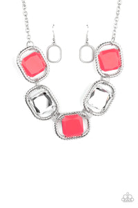 Pucker Up Necklace__Pink