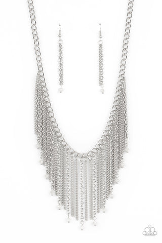Cue The Fireworks Necklace__White