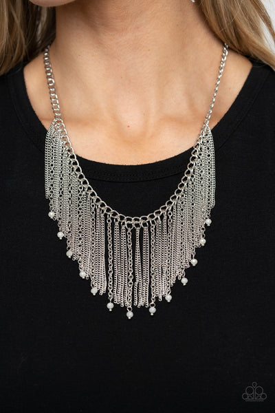 Cue The Fireworks Necklace__White