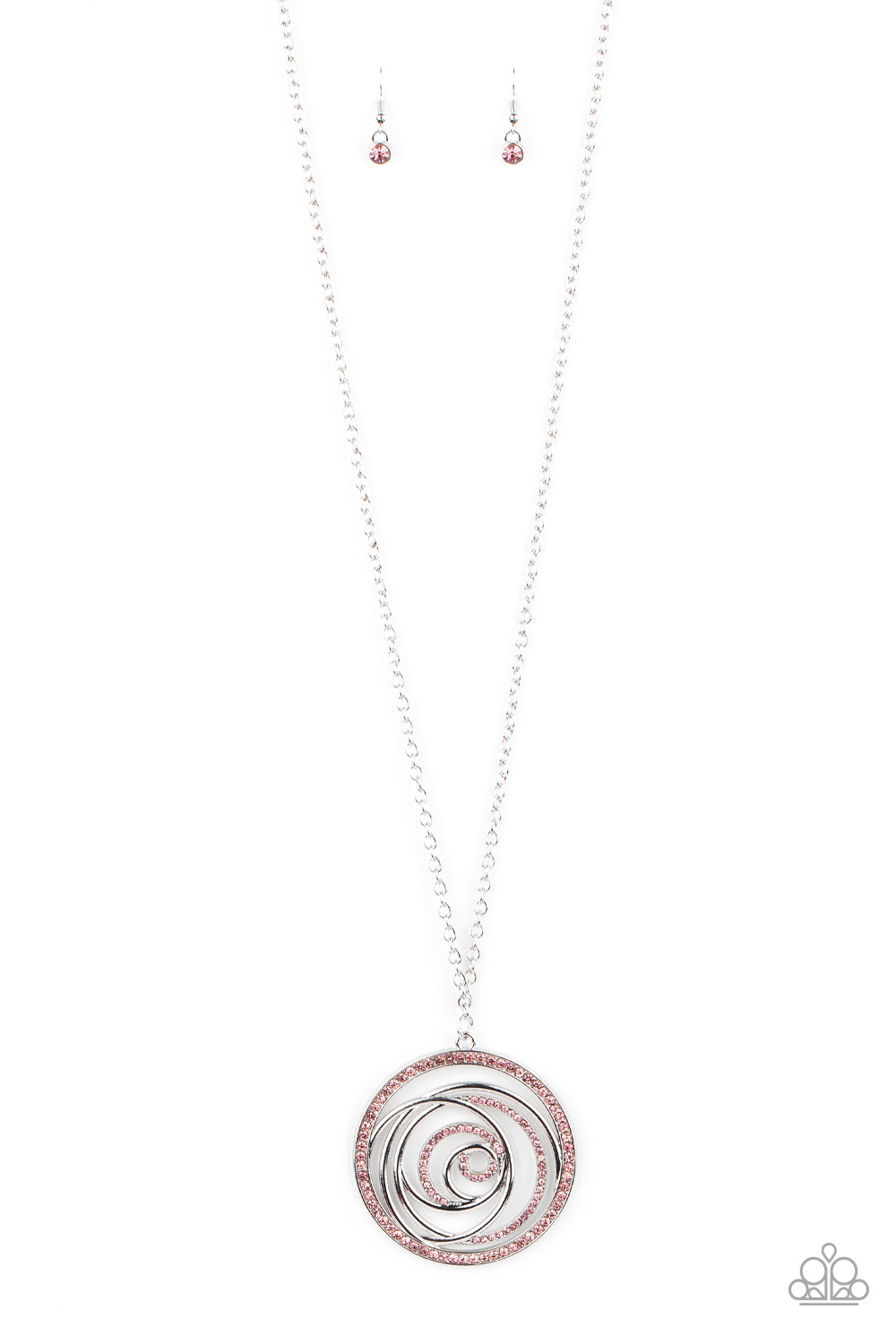 Subliminal Sparkle Necklace__Pink