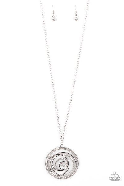 Subliminal Sparkle Necklace__White