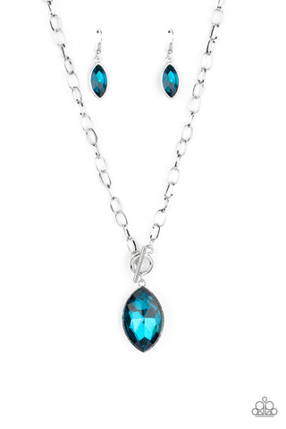 Unlimited Sparkle Necklace__Blue