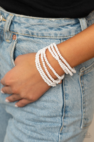 Thank Me LAYER Bracelet__White