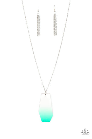 Watercolor Skies Necklace__Blue