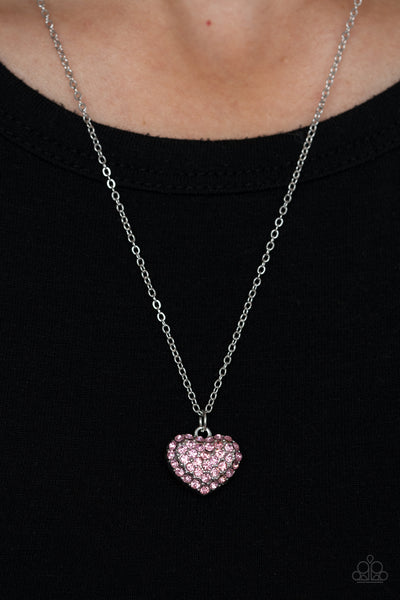 Heart-Warming Glow Necklace__Pink