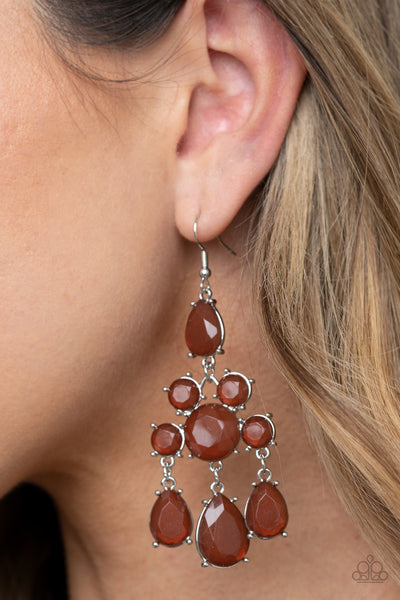 Afterglow Glamour Earrings__Brown