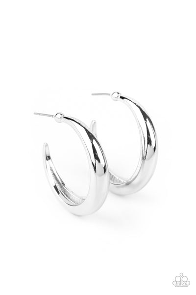 Lay It On Thick Earring__Silver
