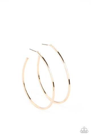 Cool Curves Earrings__Gold