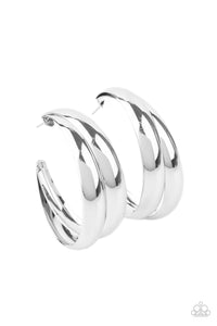 Colossal Curves Earrings__Silver