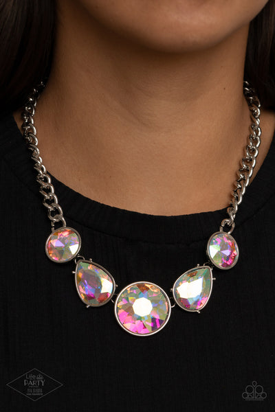 All The World's My Stage Necklace__Multi