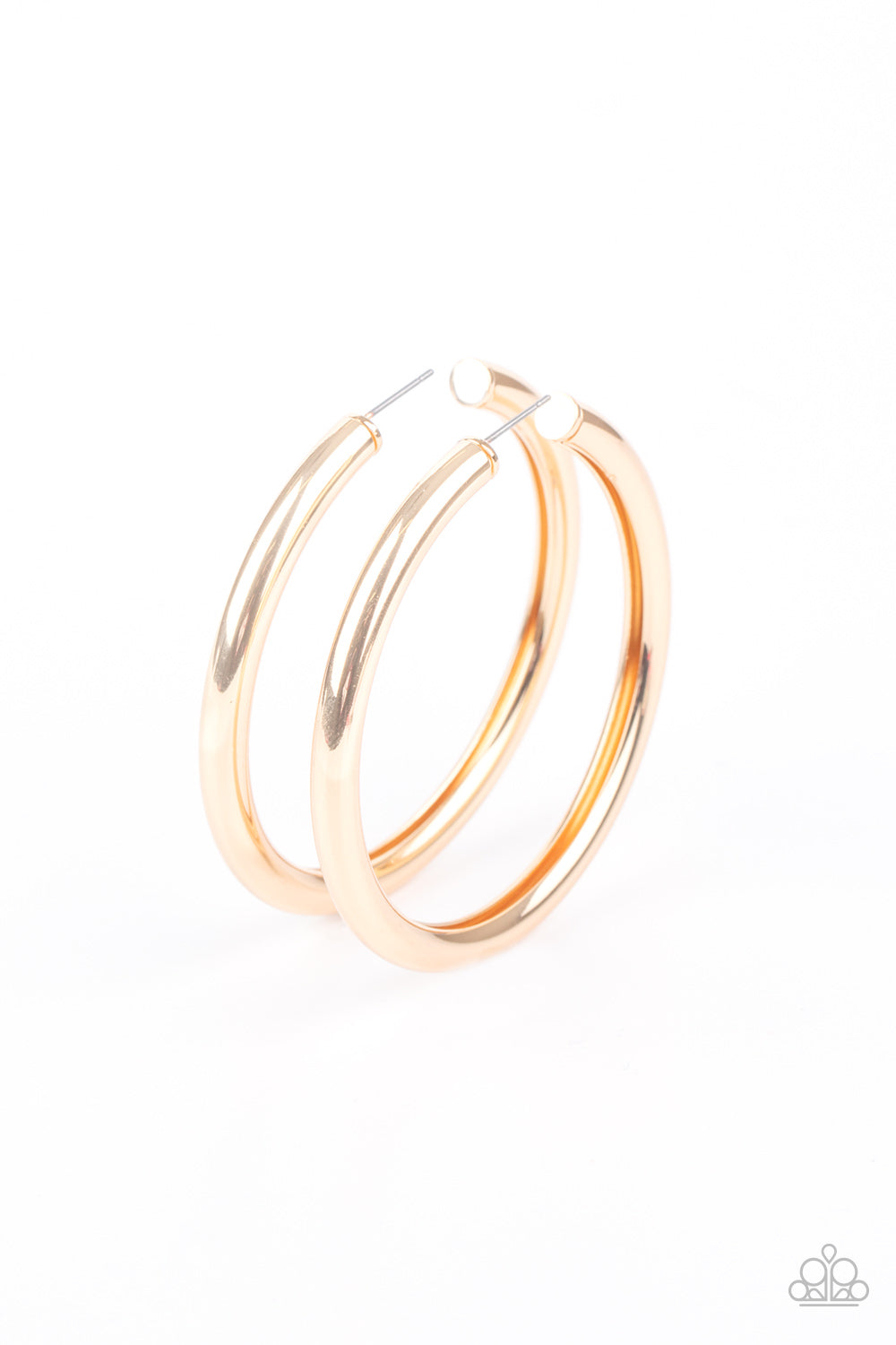 Curve Ball Earrings__Gold