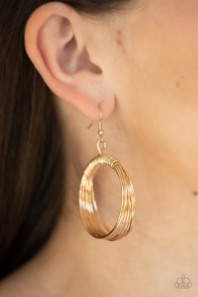Urban-Spun Earrings__Gold