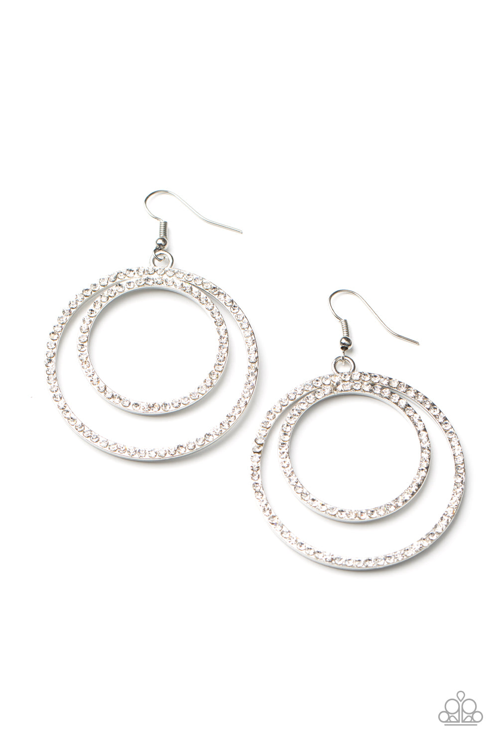 Radiating Refinement Earrings__White