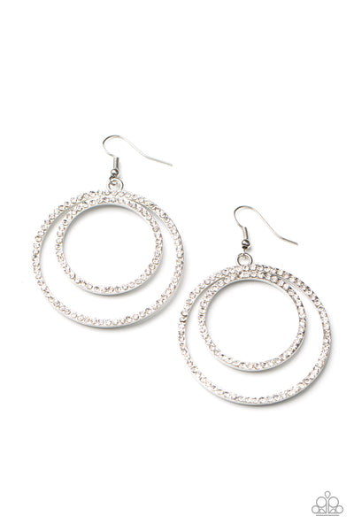 Radiating Refinement Earrings__White