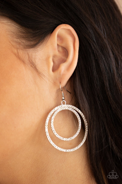 Radiating Refinement Earrings__White