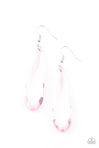 Crystal Crowns Earrings__ Pink