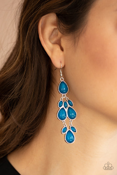 Superstar Social Earrings__Blue